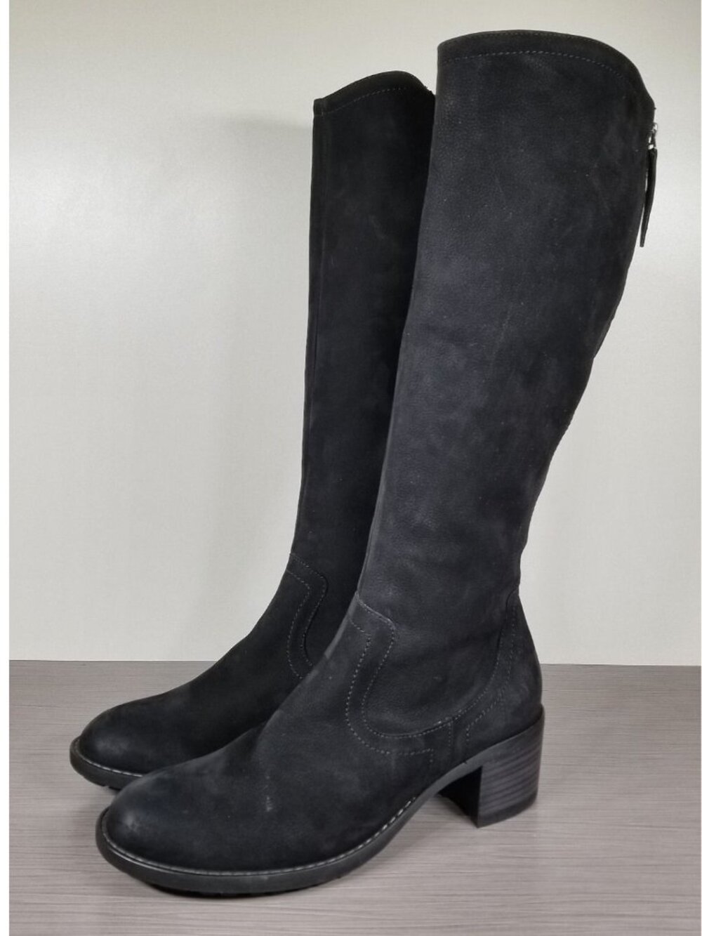 Paul Green Kendal Knee High Boot, Black Leather, Womens Size 7.5 US / 5 UK
